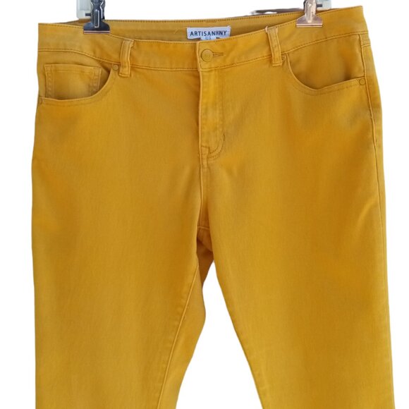 Artisan NY gold jeans size 14 - Picture 4 of 11